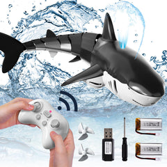 Bennol RC Shark with lifelike design for realistic pool play.
