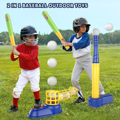 Kids practicing swing with Bennol learn-by-doing play.