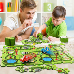 Bennol traffic signs and track layout help teach basic road rules.