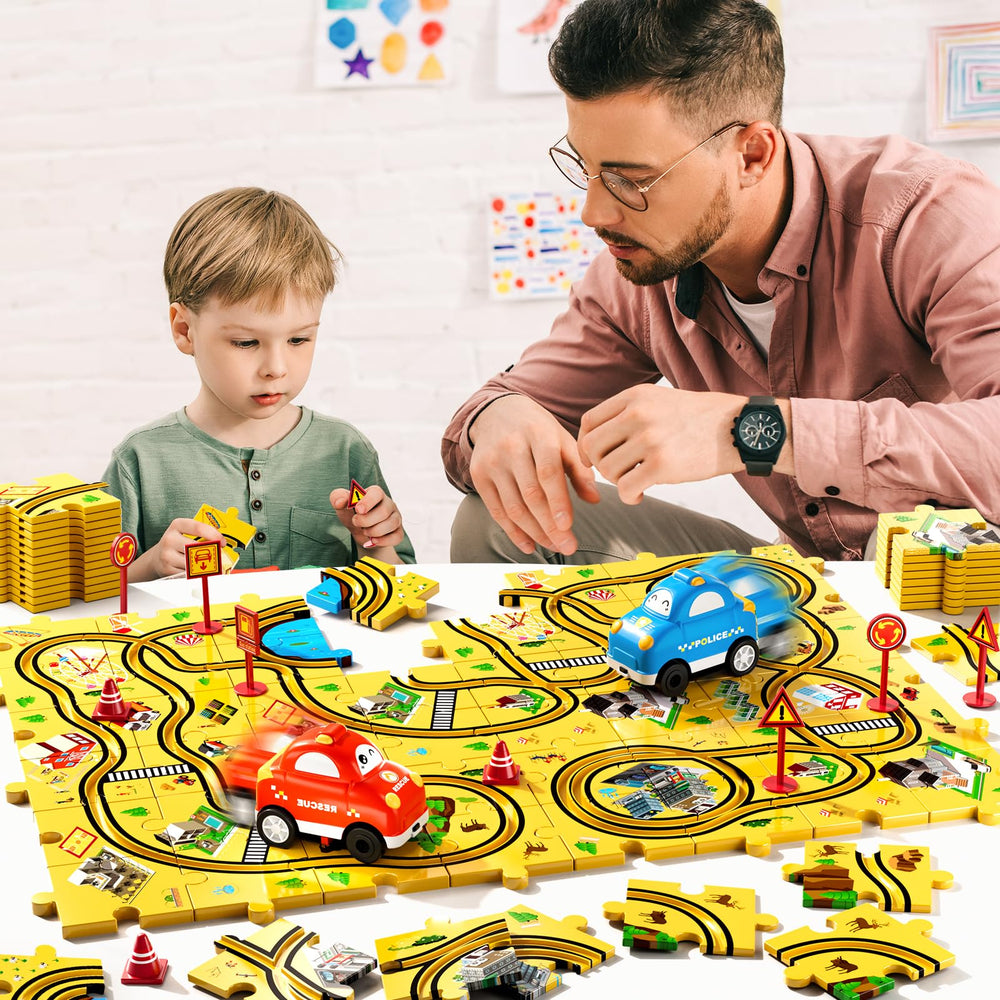 Bennol travel-friendly puzzle track for on-the-go fun.