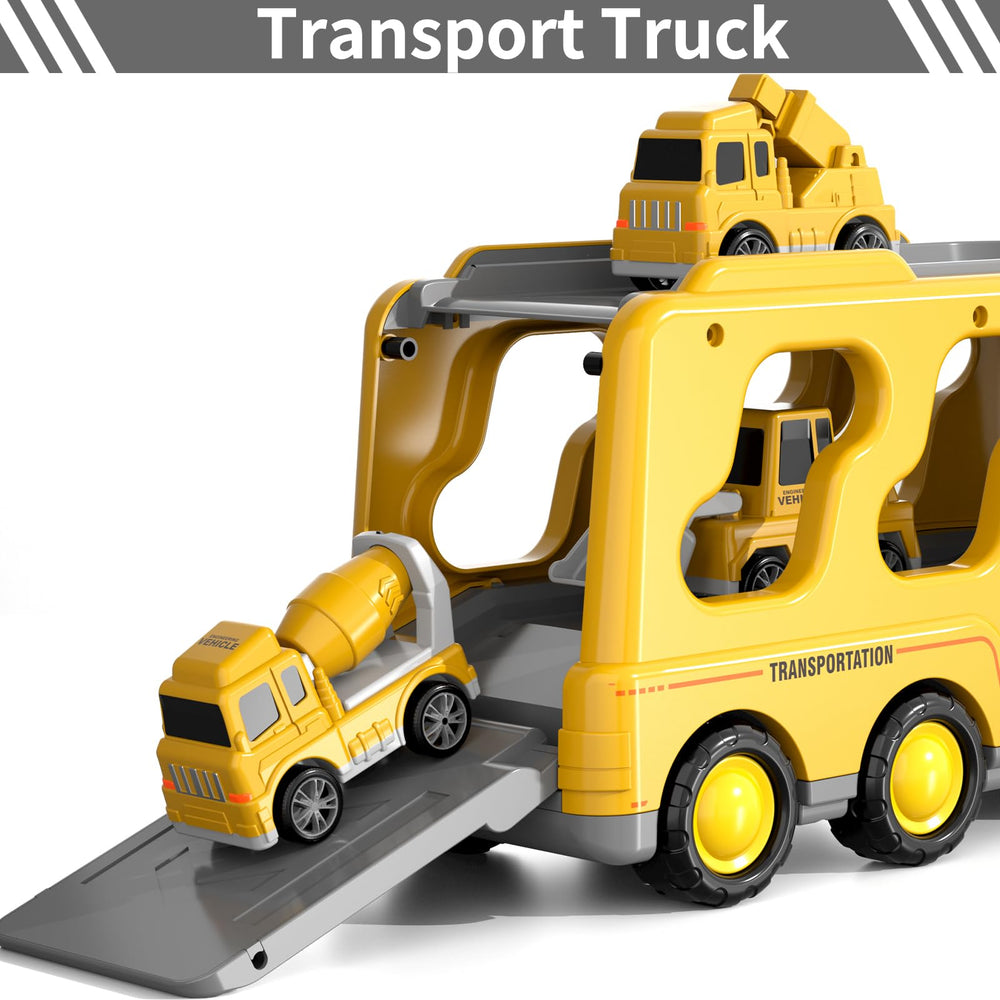 Bennol truck with light and whistle sounds for engaging, gentle play.