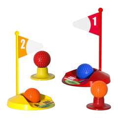 Bennol Upgraded golf set flags, color-filled markers for goals.