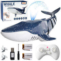 Bennol Whale Shark RC in front view showing responsive control for pool play