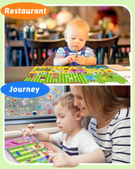 Benresive campus theme sticker book supports classroom-style play and word practice.