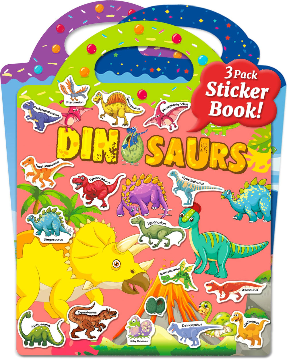 Benresive ocean sticker book cover, inviting travel-friendly creativity for kids on the go