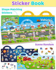 Benresive Space sticker book enables engaging, educational play during trips.