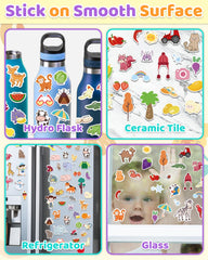 Benresive sticker book portable handle enables easy take-along activities