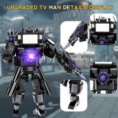 Bentex upgraded cameraman speakerman model highlighting detailed features for display