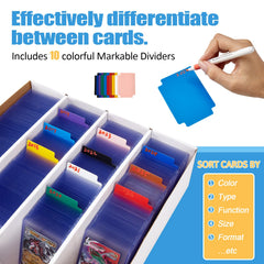 Bentoward four pack with dividers keeps cards separated for easy finding.