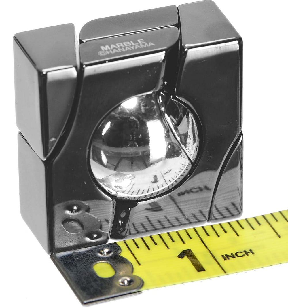 Bepuzzled MARBLE cast metal puzzle compact design suits desk play.