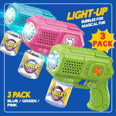 Beria bubble guns with LED lights for a dazzling show