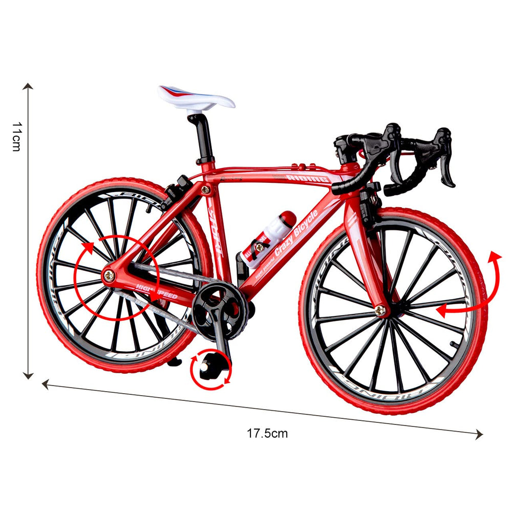 Berry President MTB model red, detailed craftsmanship close-up highlighting alloy frame and rubber tires.