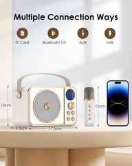 BESCOST Kids Karaoke Machine Bluetooth connect enables quick pairing.