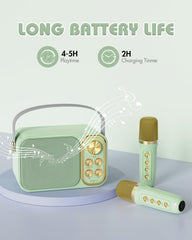 Seven voice effects on the BESCOST karaoke machine boost creativity.