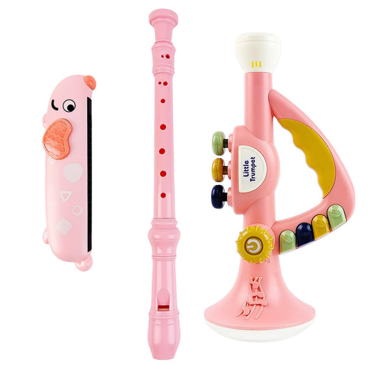 Besiciwiin toddler pink trumpet – bright sounds for early music interest