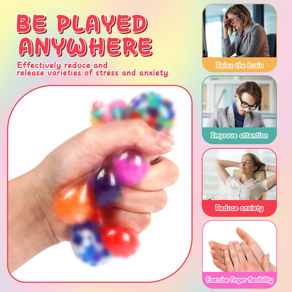 BESNEL pocket-sized stress ball fits bags for portable relief.