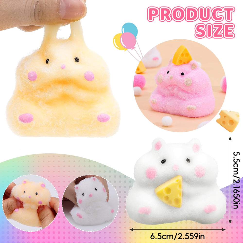 BESNEL Taba hamster squishy close up showing ultra soft texture for focus.