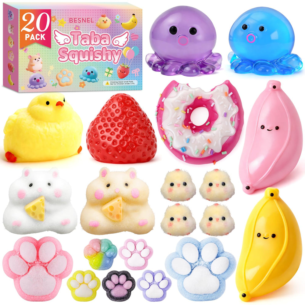 BESNEL Taba donut squishy for stress relief and tactile satisfaction