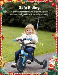 Besrey 4-in-1 toddler bike adjustable handlebars and seat for growth.