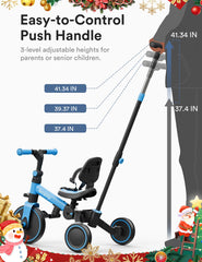 Besrey 4-in-1 toddler bike easy assembly with clear instructions.