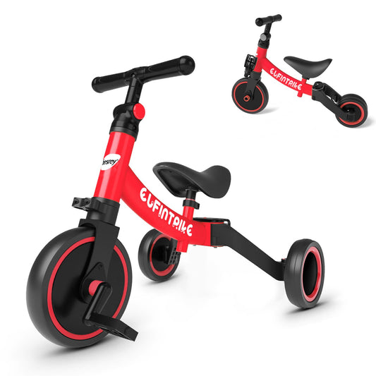 Besrey 5 in 1 toddler bike frame supports growing kids for versatile riding