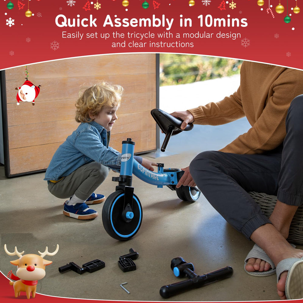 Besrey 5-in-1 removable pedals enable quick mode changes for parents.