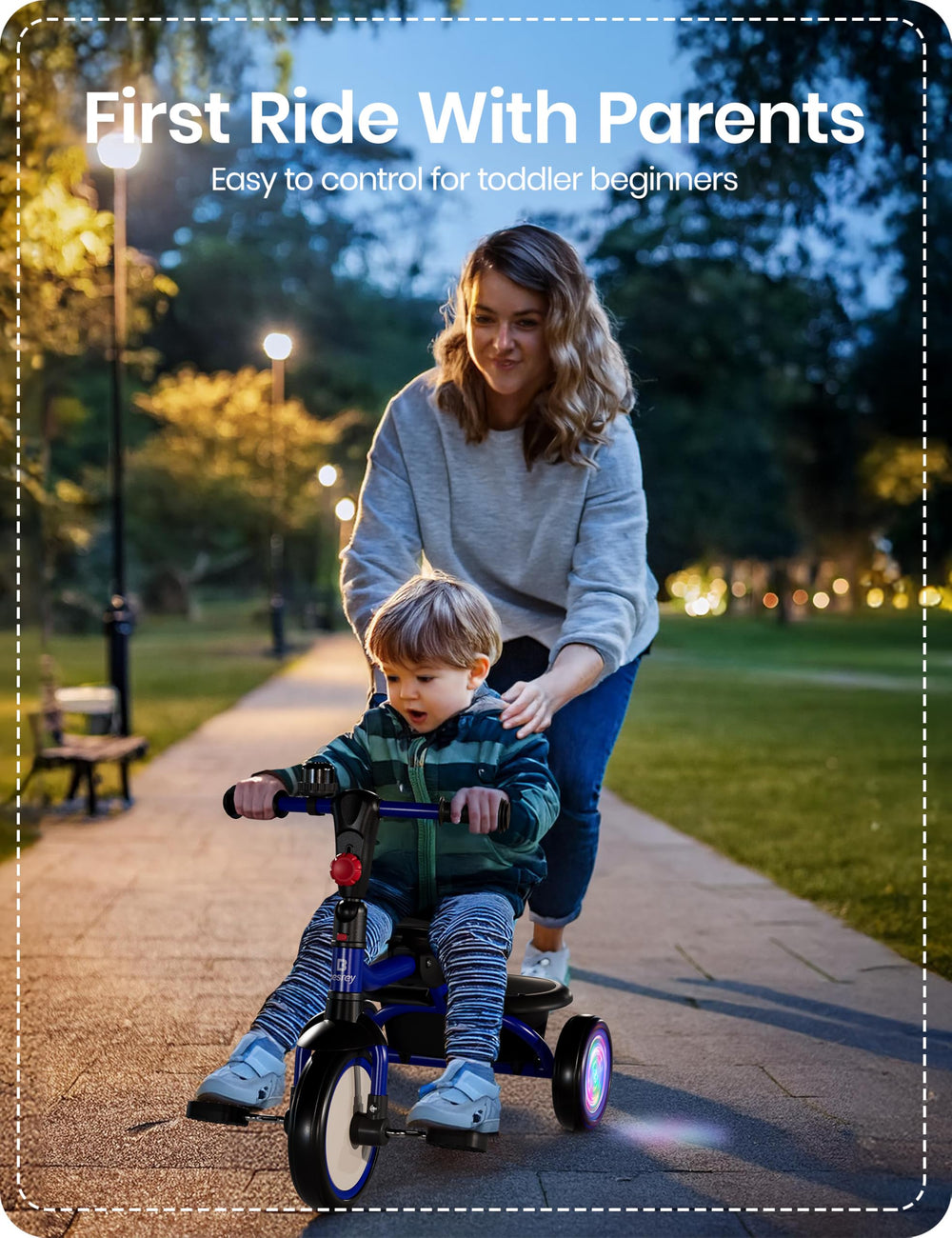 Besrey compact 2-in-1 design supports easy transport and transitions.