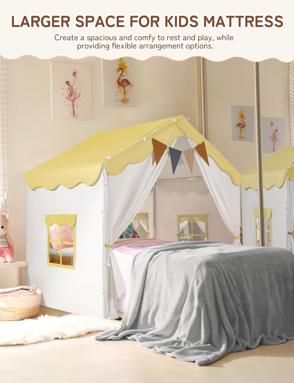 Besrey tent with four windows keeps supervising adults in view