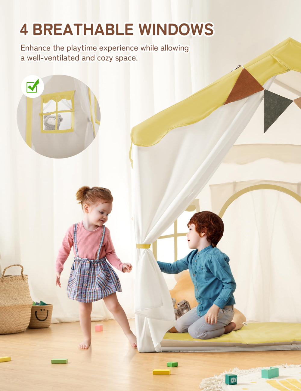 Besrey indoor-outdoor tent is versatile for home or park