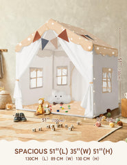 Besrey lace curtains and eaves enhance airflow and visibility.