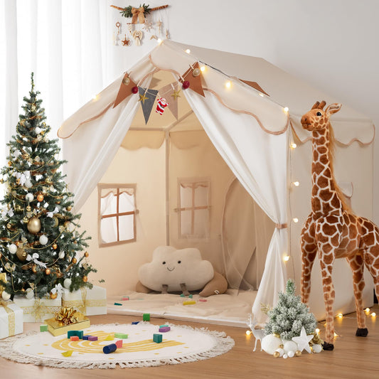 Besrey kids play tent with double doors for easy front and back access during playtime.