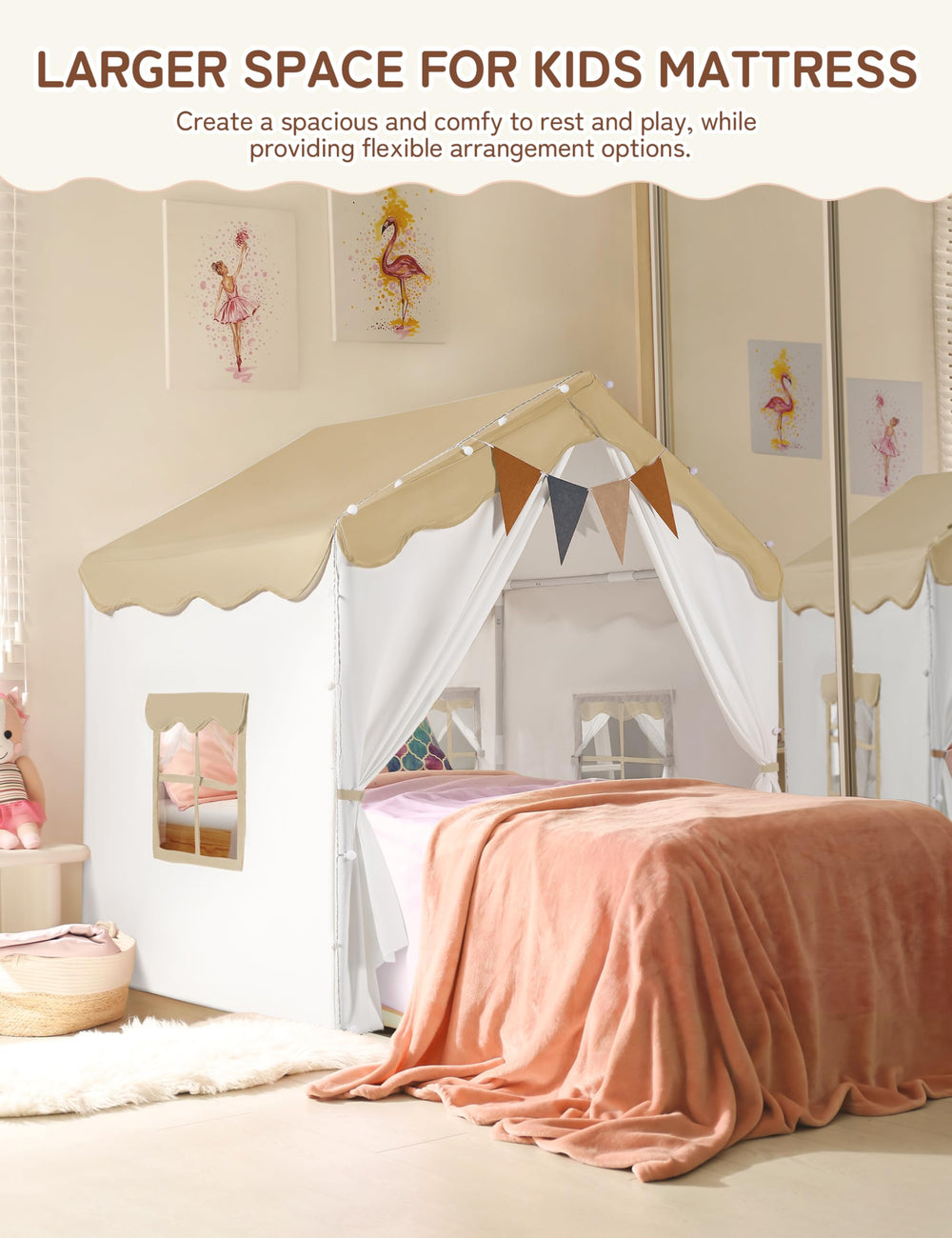 Besrey's tool-free assembly enables quick setup with kids