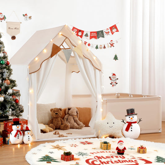 Besrey Kids Play Tent with Enclosure and padded mat for cozy playtime