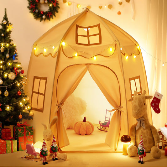 besrey Kids Play Tent hexagonal structure creating spacious play area for 3–4 children