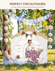 Besrey padded mat included for comfy, safe playtime inside the tent
