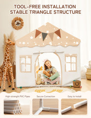 Besrey padded mat adds soft comfort inside the play space.