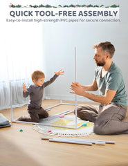 Besrey Halloween-ready tent brings festive backdrop for pretend play and photos.