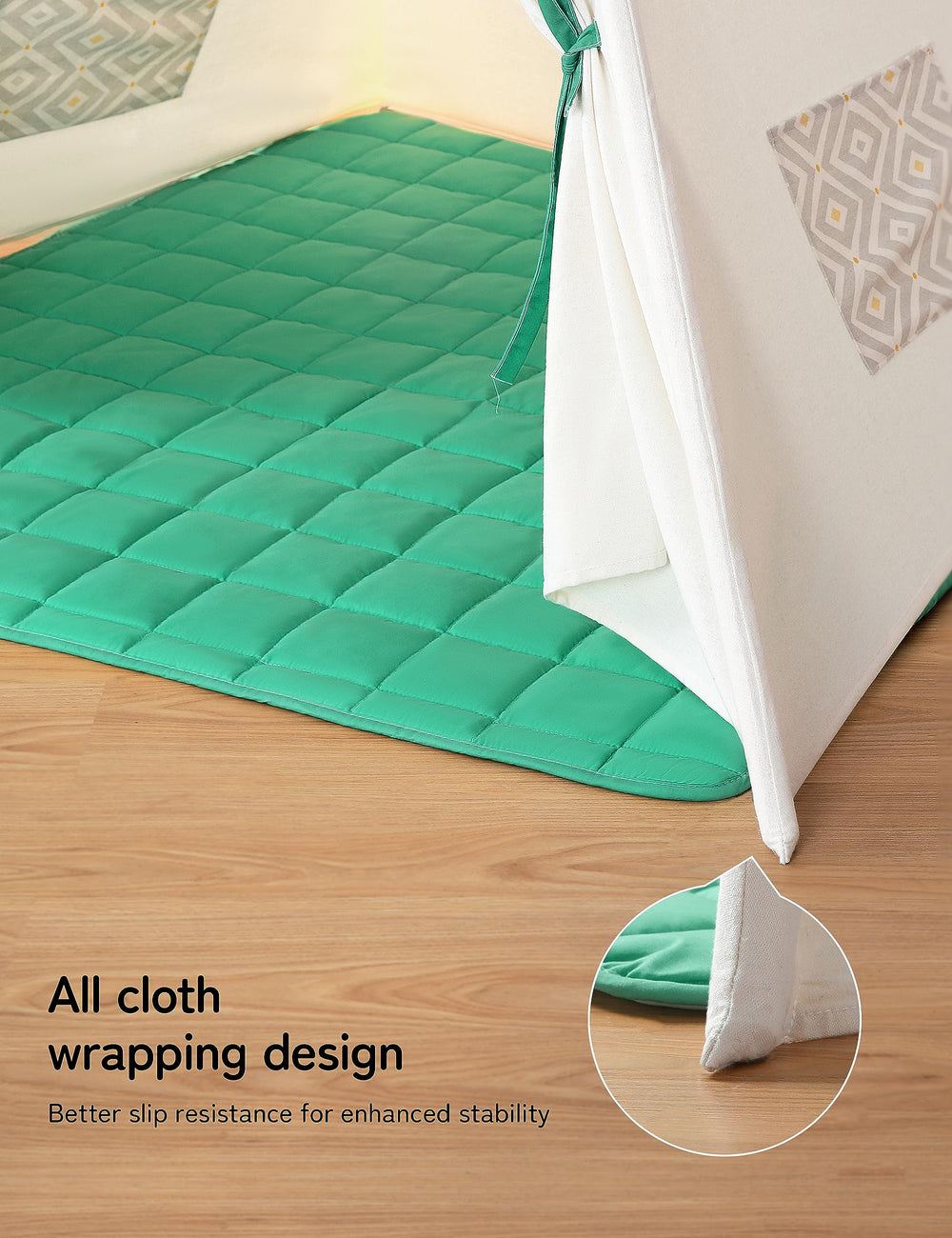 Besrey teepee tent window promotes airflow and visibility