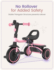 Besrey toddler tricycle folding design for storage