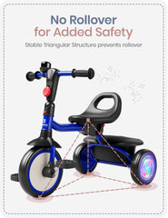 Besrey adjustable seat moves forward and backward to grow with kids.
