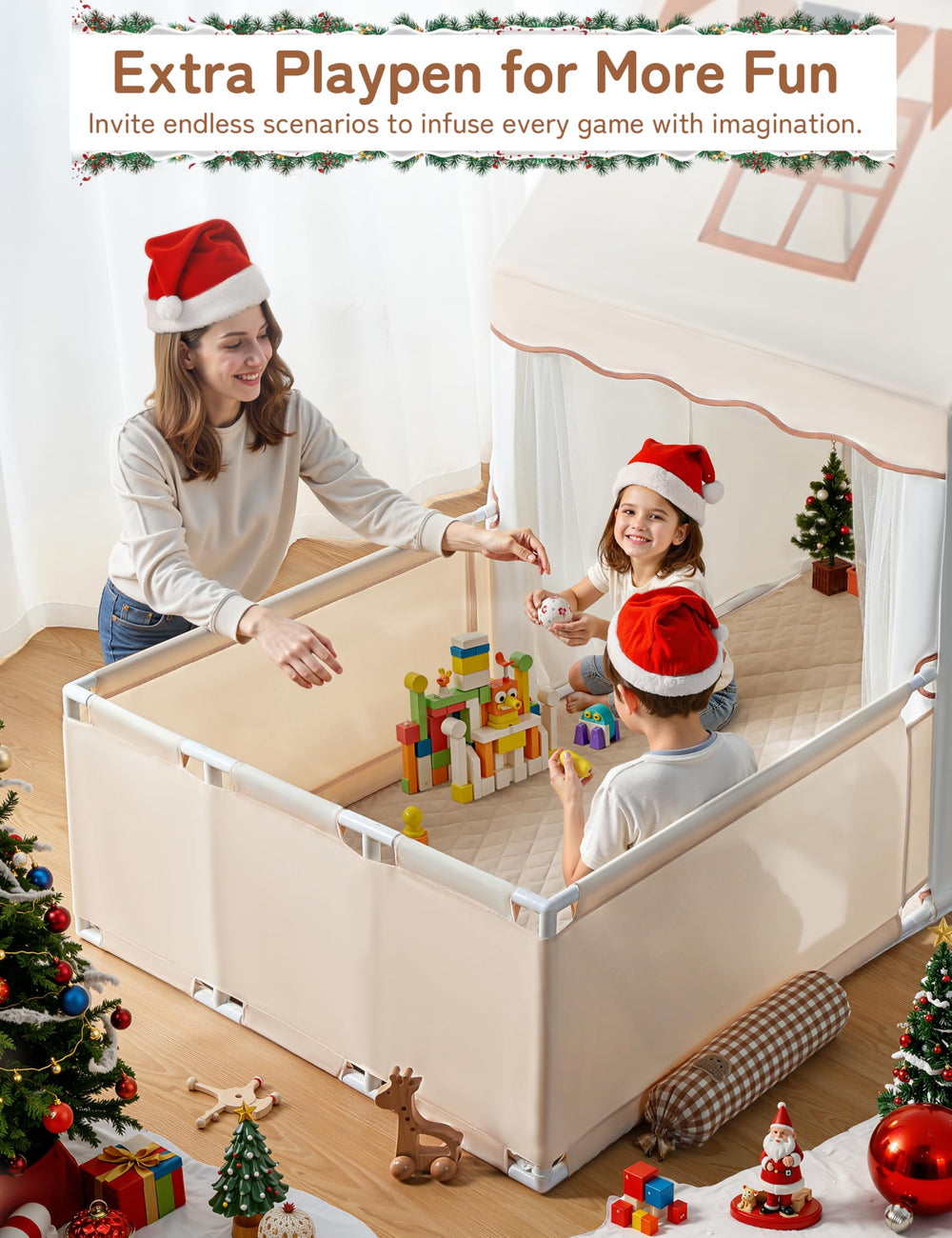 Besrey Tool-free setup enables quick assembly with family help
