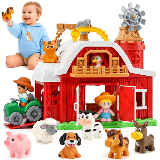 Bessome farm tractor for imaginative farming play in the barn set