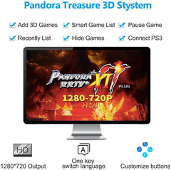 Best Brose Pandora Treasure 3D arcade console setup showing HDMI/VGA connections for HD play.