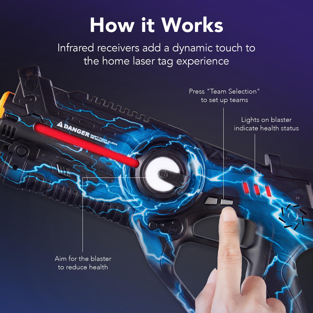 Best Choice Products laser tag docking station enables easy recharge during play