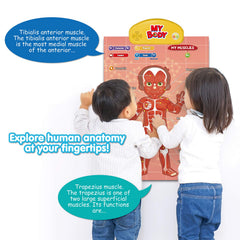BEST LEARNING i-Poster My Body lungs function shown with guided sound cues and visuals.