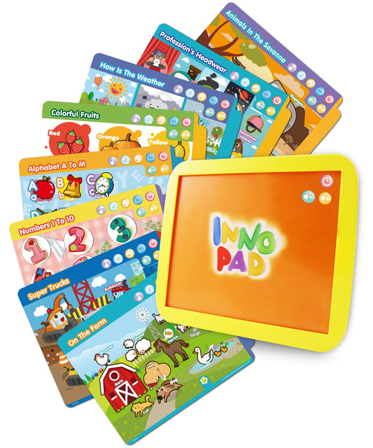 Best Learning INNO PAD front view with a kid-friendly interface for toddlers.