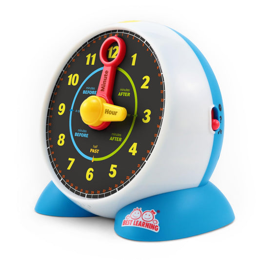 BEST LEARNING Learning Clock clock-face with quiz mode helps kids learn telling time