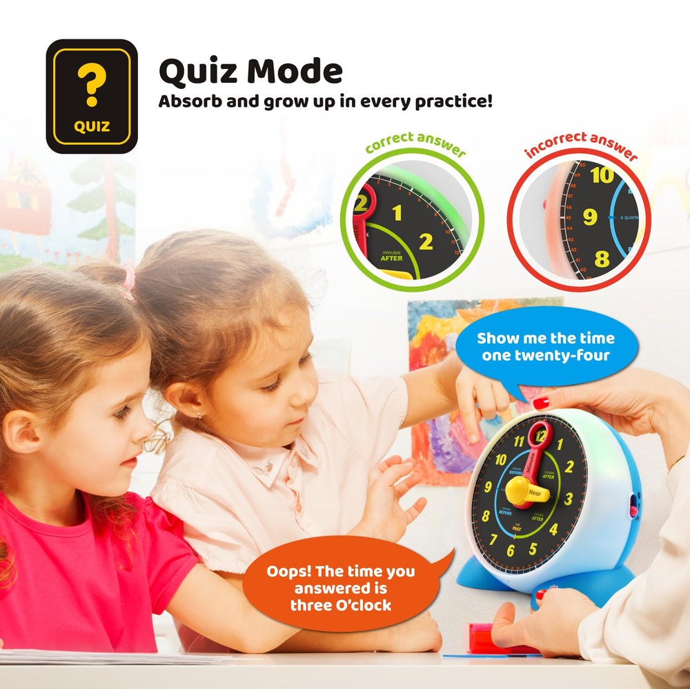 BEST LEARNING Learning Clock family playtime encourages interactive time-telling practice