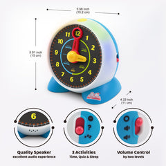 BEST LEARNING Learning Clock Sleep Mode night-light enhances bedtime routines