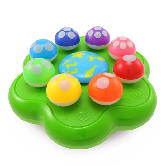 BEST LEARNING Mushroom Garden with glow mushrooms demonstrates light-up play for early learning.